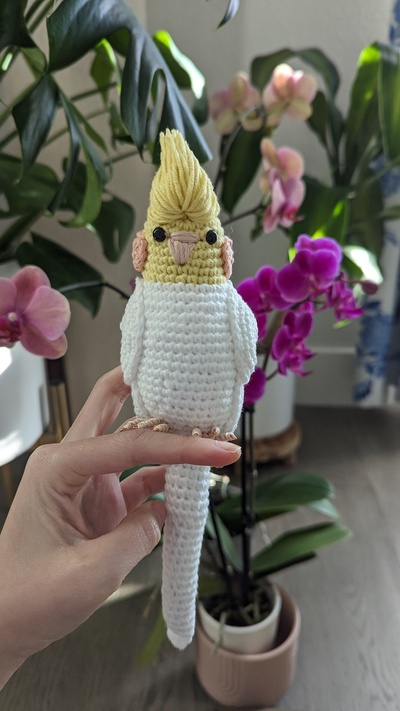 Lutino Cockatiel Crochet