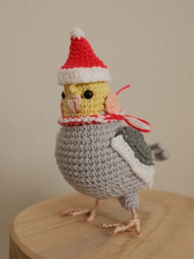 Festive Cinnamon Cockatiel Crochet