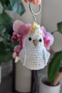 Cockatoo Keychain Crochet