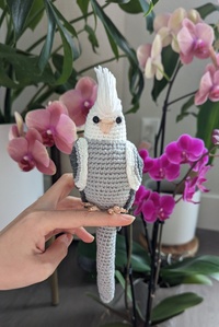 White Faced Cockatiel Crochet