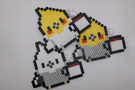 Cockatiel Perler Beads Coasters